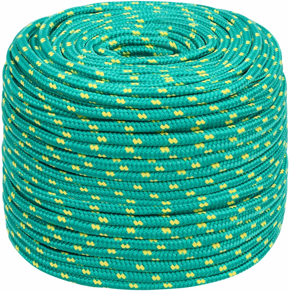 Daugiafunkcinė buitinė virvė 6 mm 100 m Žalia PP