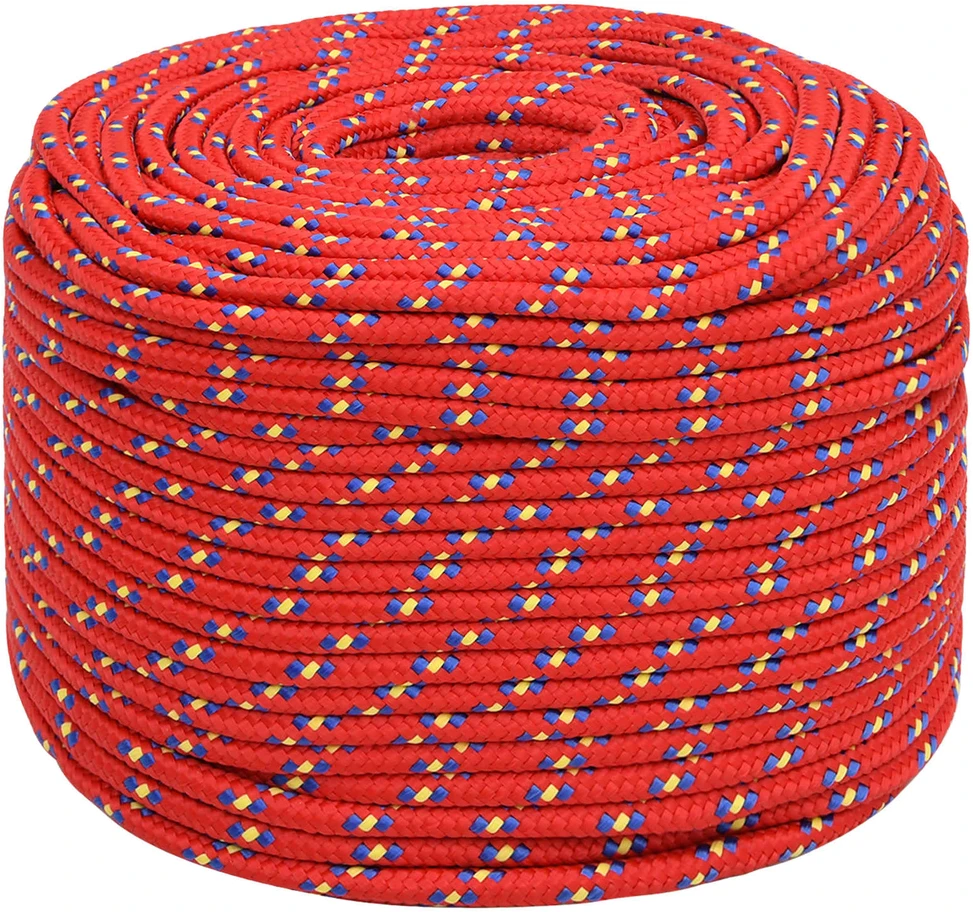 Daugiafunkcinė buitinė virvė 6 mm 250 m Raudona PP