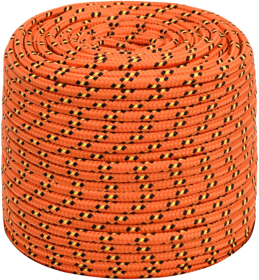 Daugiafunkcinė buitinė virvė 8 mm 100 m Oranžinė PP