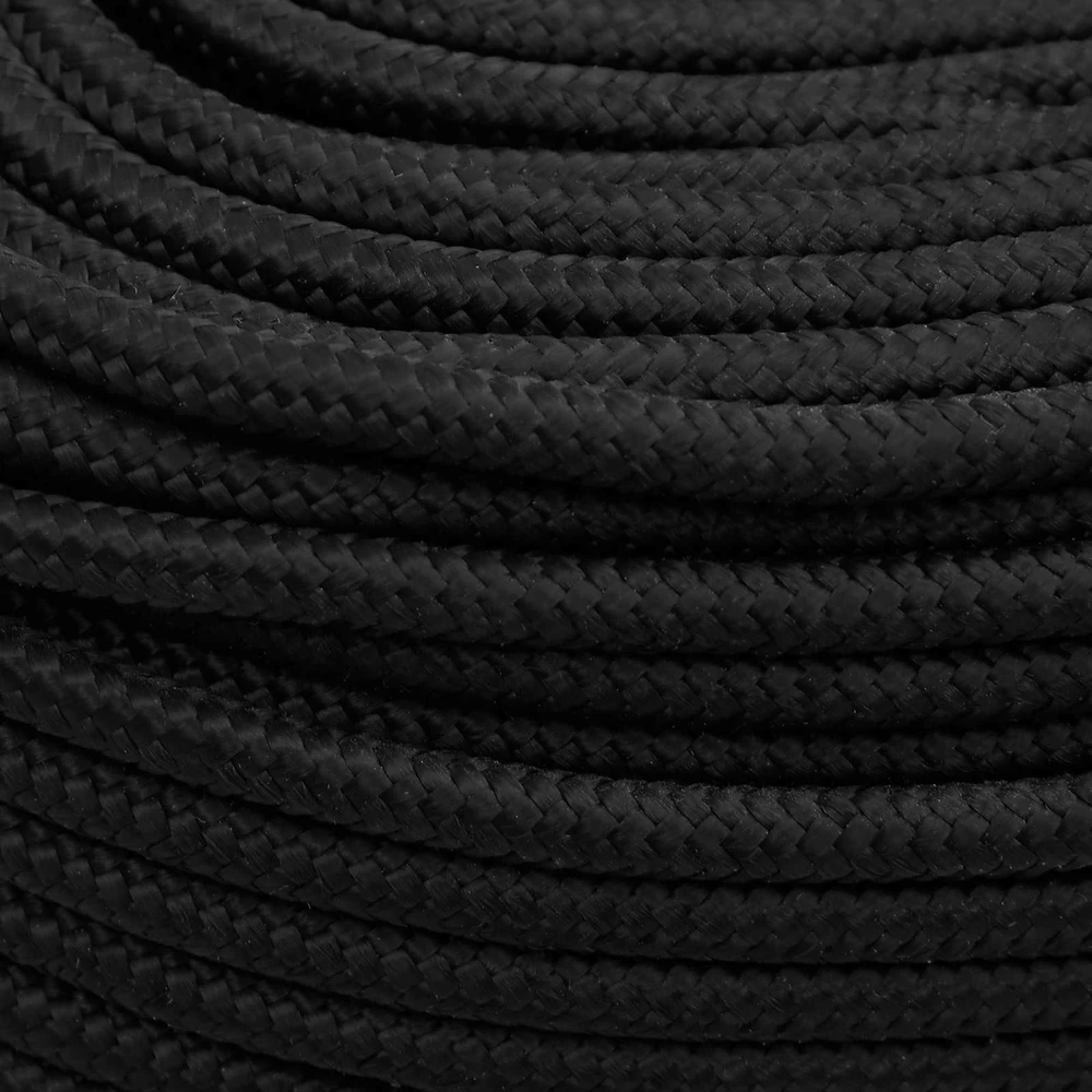 Daugiafunkcinė buitinė virvė 8 mm 25 m Juoda PP