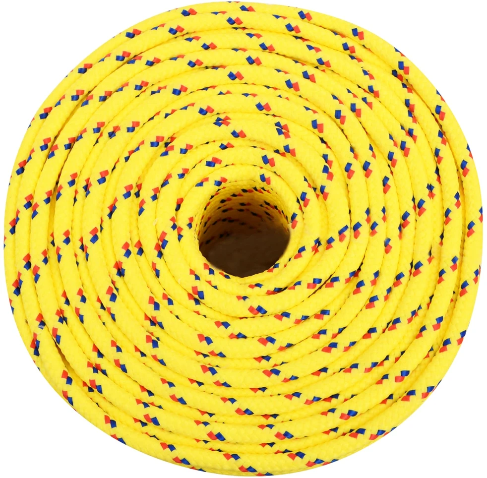 Daugiafunkcinė buitinė virvė 8 mm 250 m Geltona PP