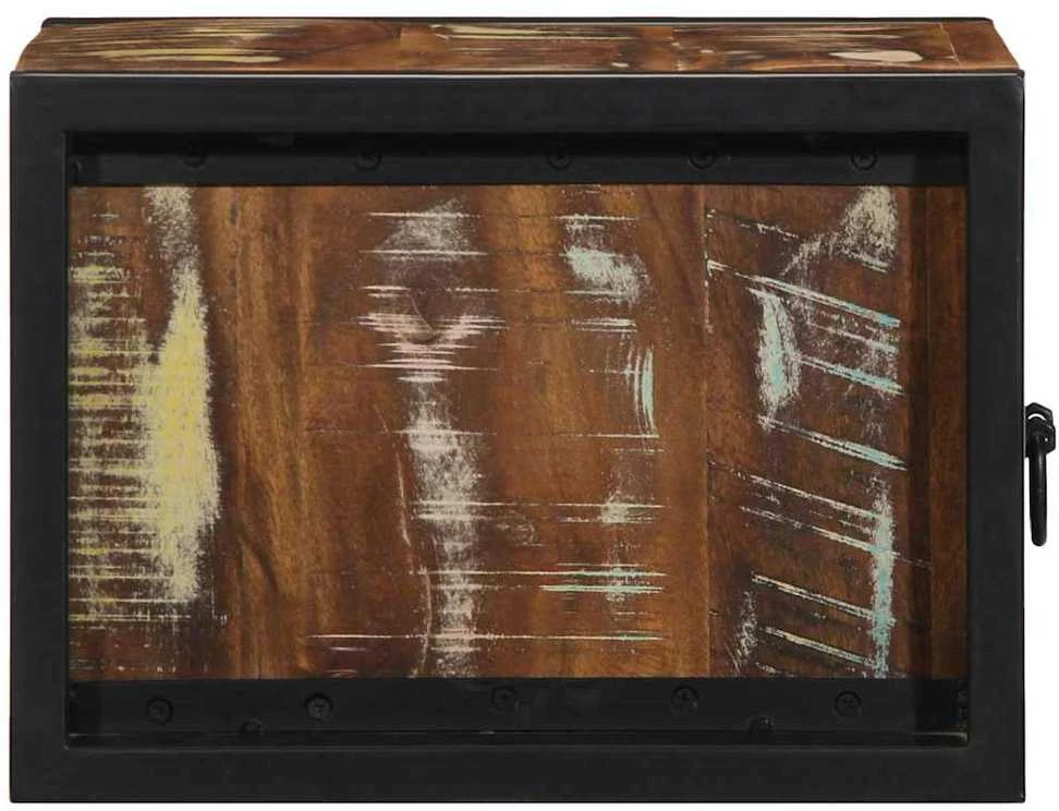 Daugiaspalvė lovinė spintelė 40x35x25cm perdirbta medžio masyve