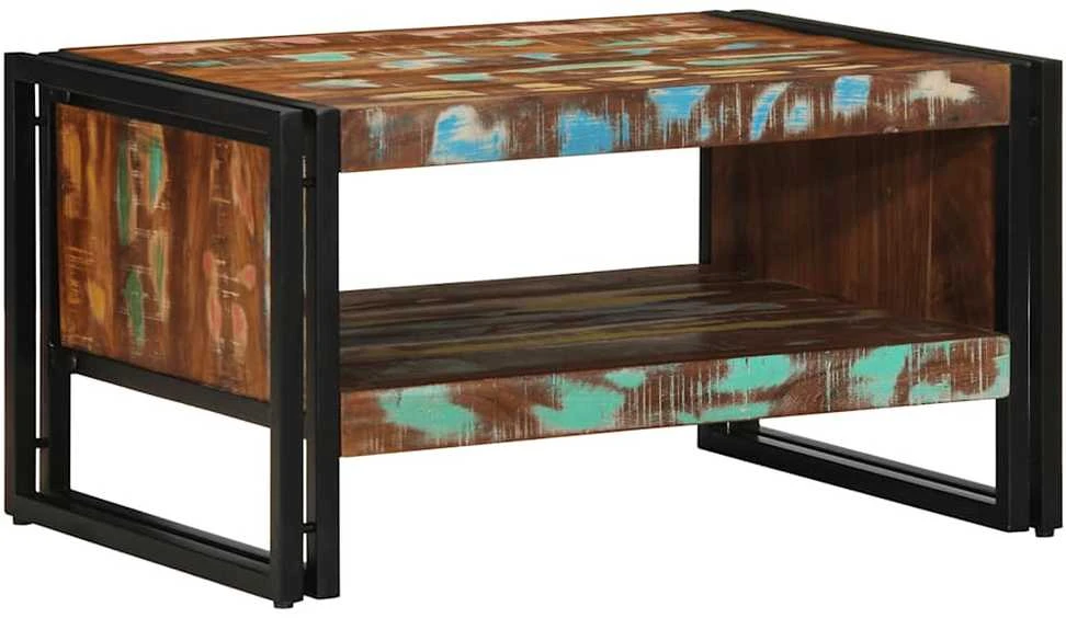 Daugiaspalvis kavos staliukas, 70x50x38cm, perdirbta mediena