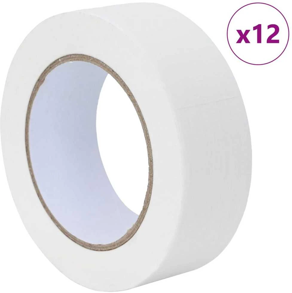 Dažytojo maskavimo juostos 12 vnt. Balta 38mm x 50m Popierius