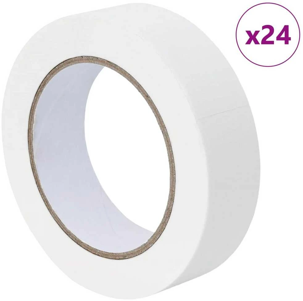 Dažytojo maskavimo juostos 24 vnt. Balta 30mm x 50m Popierius