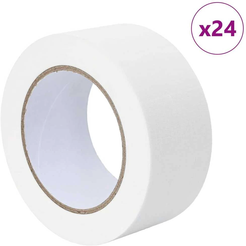 Dažytojo maskavimo juostos 24 vnt. Balta 50mm x 50m Popierius