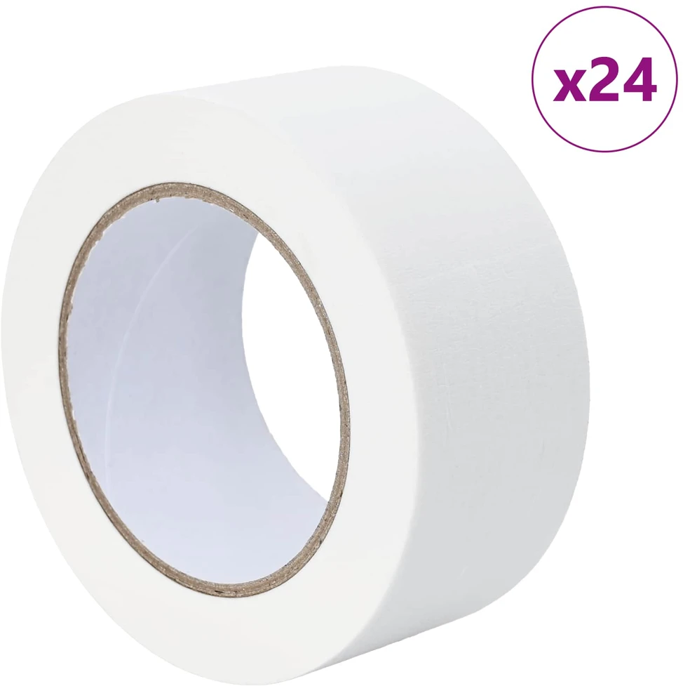Dažytojo maskavimo juostos 24 vnt. Balta 50mm x 50m Popierius