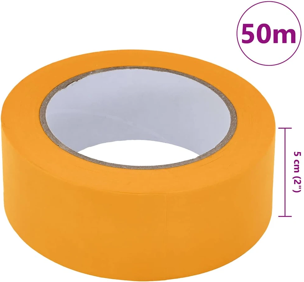 Dažytojo maskavimo juostos 24 vnt. Geltona 50mm x 50m Popierius