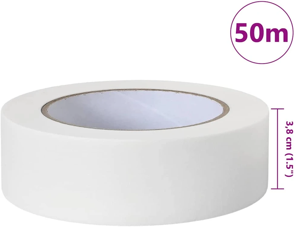 Dažytojo maskavimo juostos 50 vnt. Balta 38mm x 50m Popierius