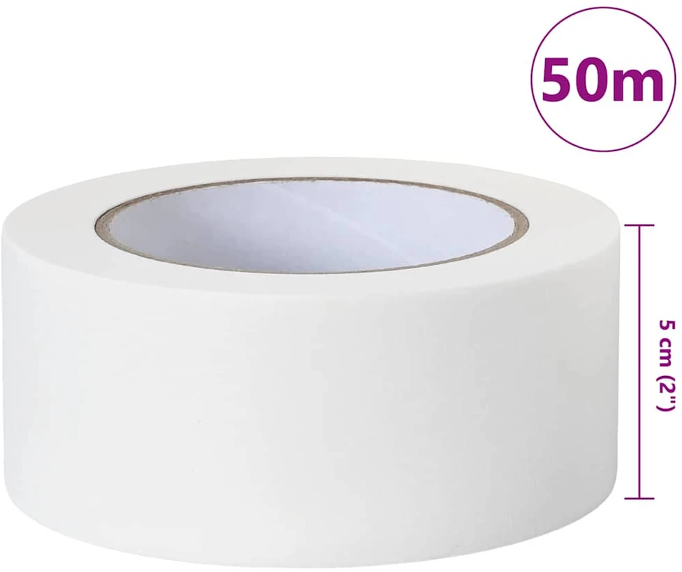 Dažytojo maskavimo juostos 50 vnt. Balta 50mm x 50m Popierius