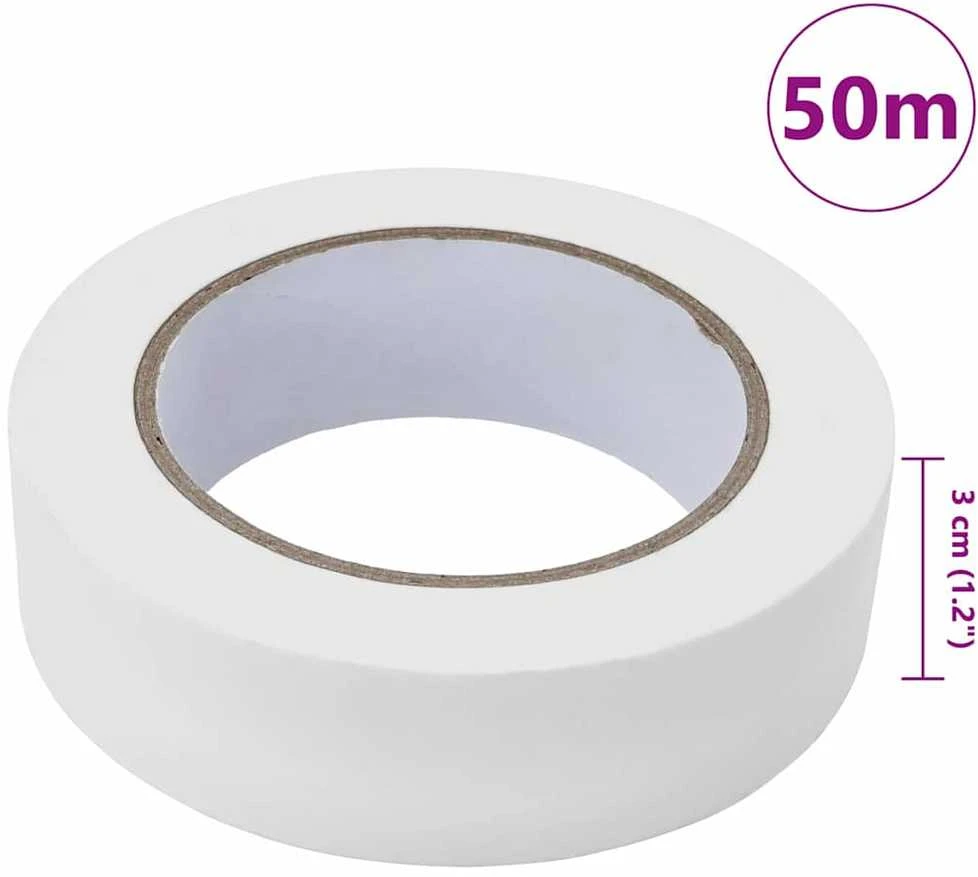 Dažytojo maskavimo juostos 6 vnt. Balta 30mm x 50m Popierius