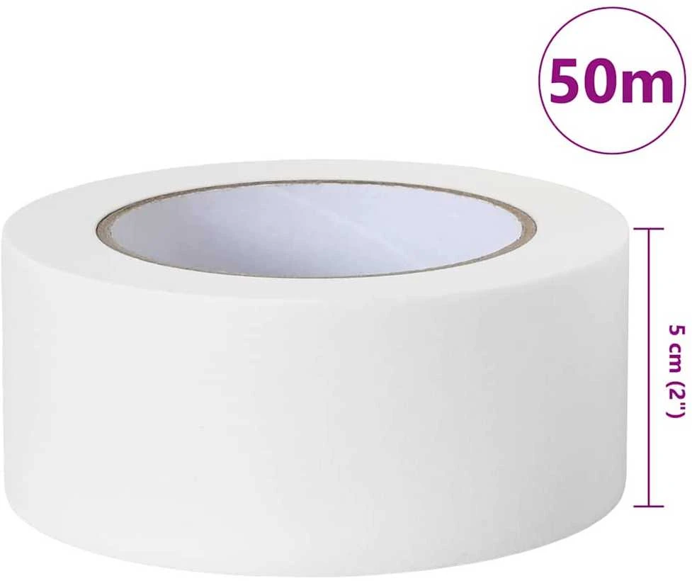 Dažytojo maskavimo juostos 6 vnt. Balta 50mm x 50m Popierius