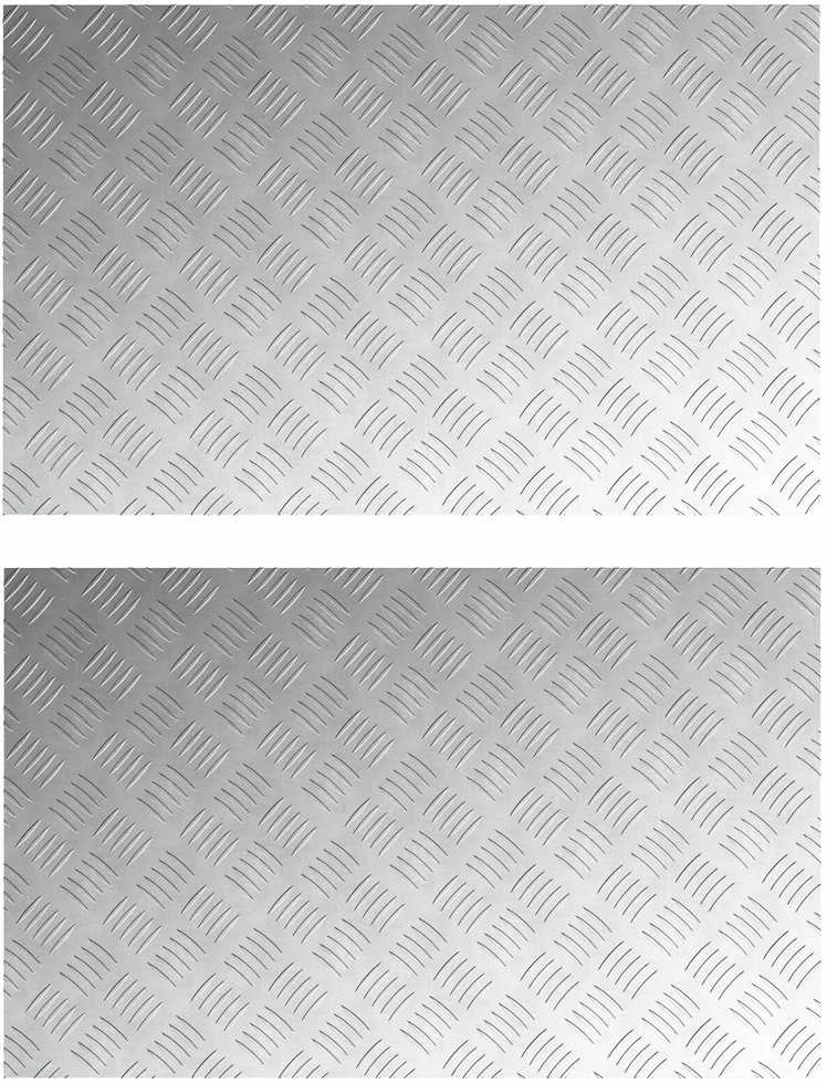 Laiptų danga 2 vnt. 80 x 50 cm Sidabro Aliuminis Stačiakampio