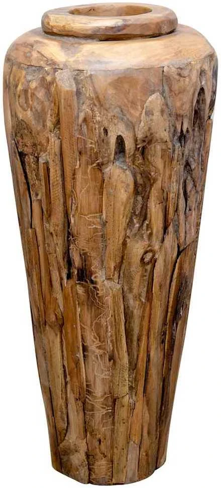 Dekoratyvinė vaza, 40x100cm, tikmedžio medienos masyvas