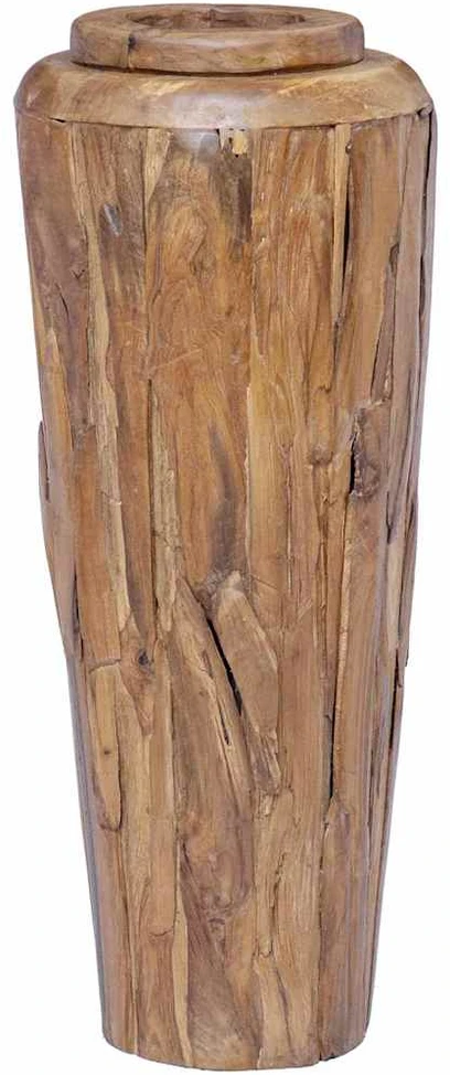 Dekoratyvinė vaza, 40x100cm, tikmedžio medienos masyvas
