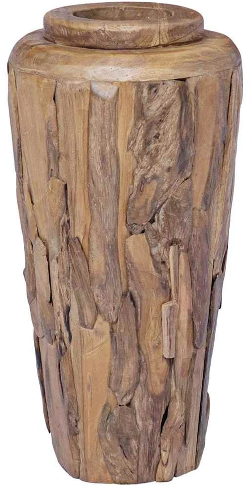 Dekoratyvinė vaza, 40x80cm, tikmedžio medienos masyvas
