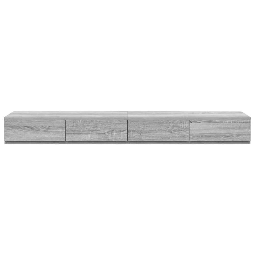 Lovos stalčiai Pilkas Sonoma 150 x 36,5 x 16,5 cm