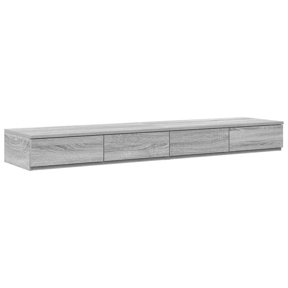 Lovos stalčiai Pilkas Sonoma 150 x 36,5 x 16,5 cm