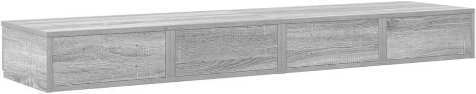 Lovos stalčiai Pilkas Sonoma 150 x 36,5 x 16,5 cm