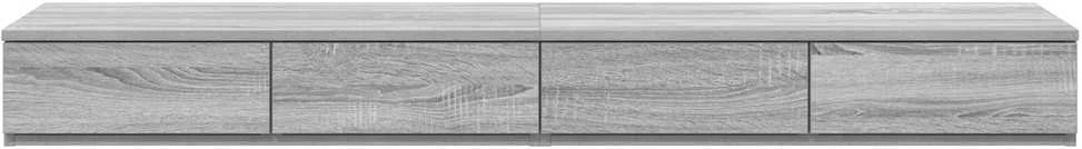 Lovos stalčiai Pilkas Sonoma 150 x 36,5 x 16,5 cm