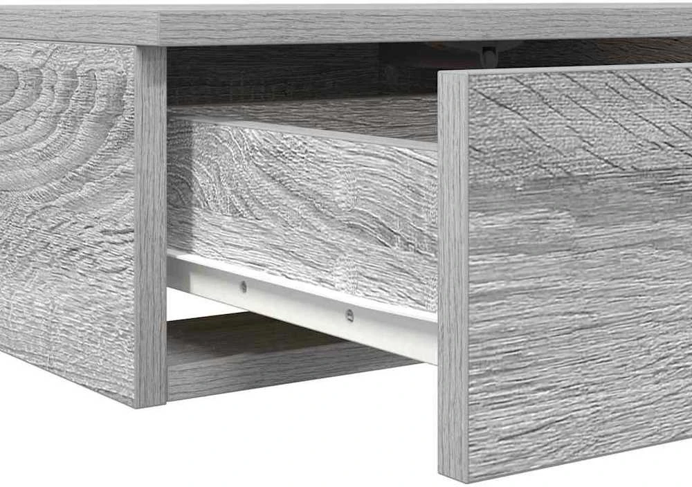 Lovos stalčiai Pilkas Sonoma 150 x 36,5 x 16,5 cm