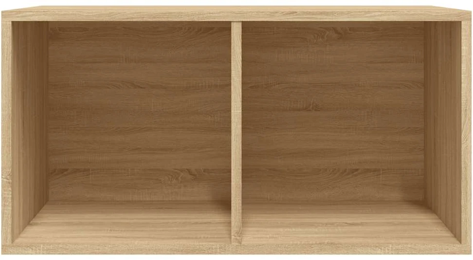 Dėžė vinilinėms plokštelėms, ąžuolo, 71x34x36cm, mediena