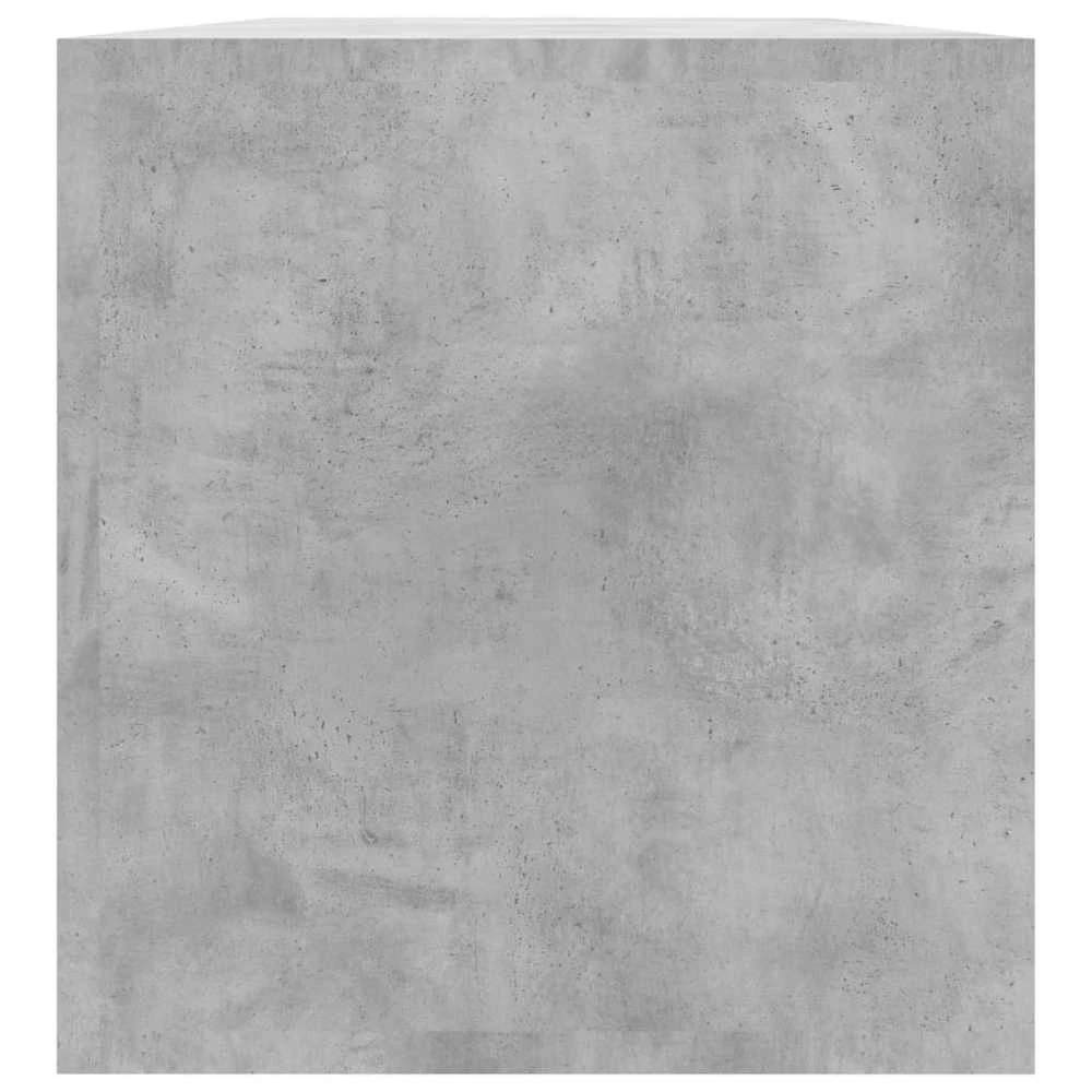 Dėžė vinilinėms plokštelėms, betono pilka, 71x34x36cm, mediena
