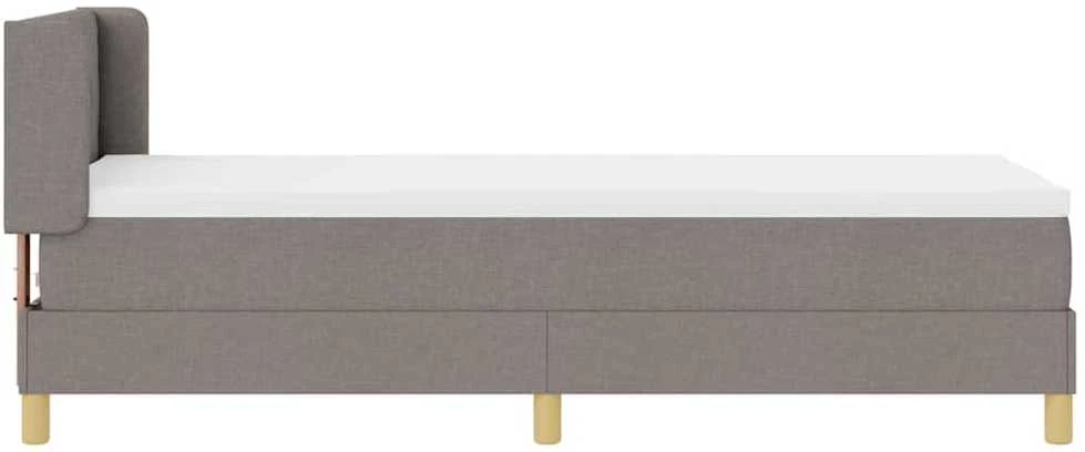 Kiemas lova su pagalve Tortora 200 x 80 cm audinys