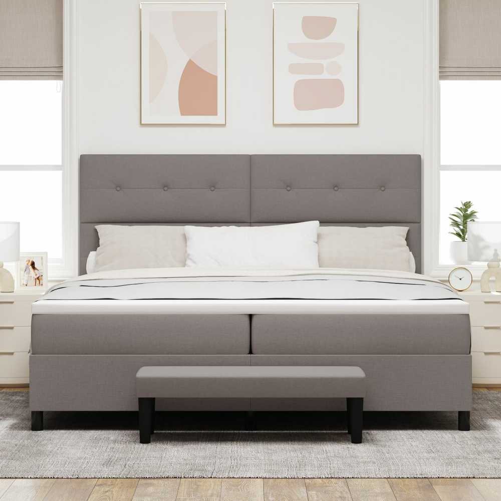 Kiemas lova su galvūgalio Tortora 200 x 200 cm audinys