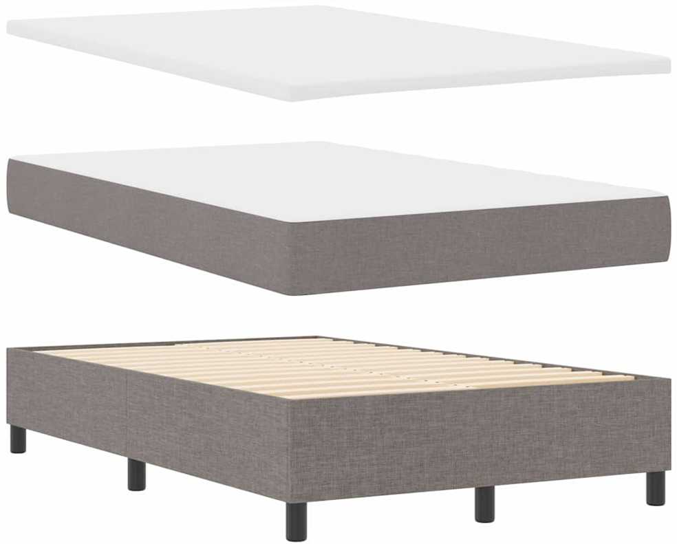 Kiemas lova su LED juostelėmis Tortora 120 x 200 cm audinys
