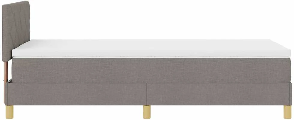 Kiemas lova su pagalve Tortora 90 x 200 cm audinys
