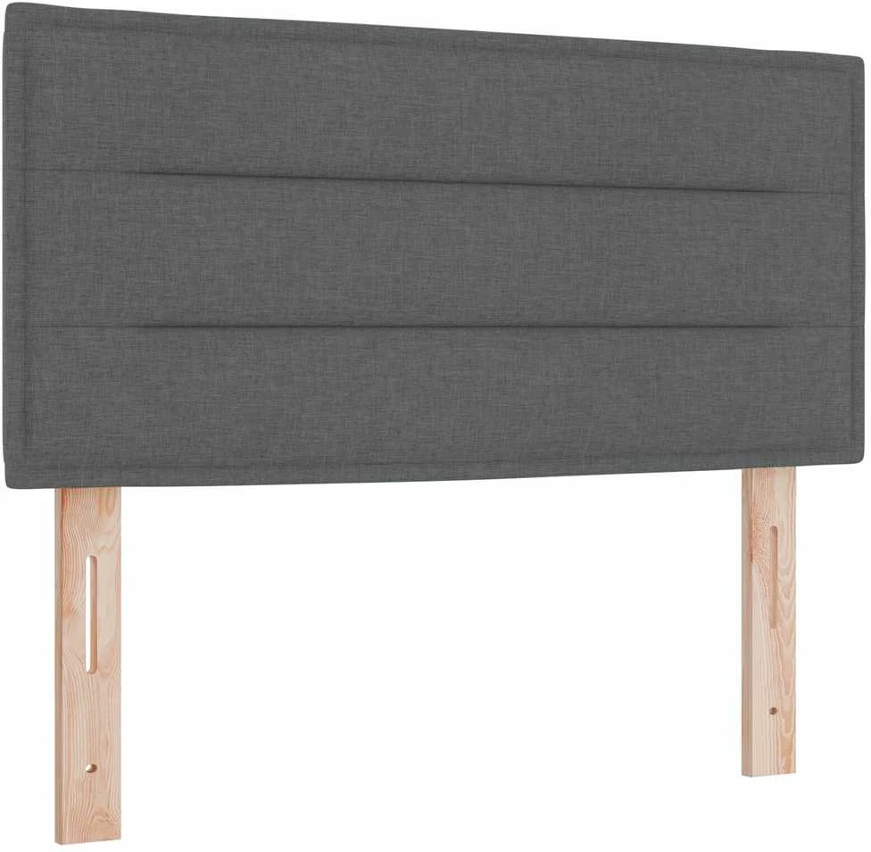 Kiemas lova su pagalve Tamsiai pilka 100 x 200 cm audinys