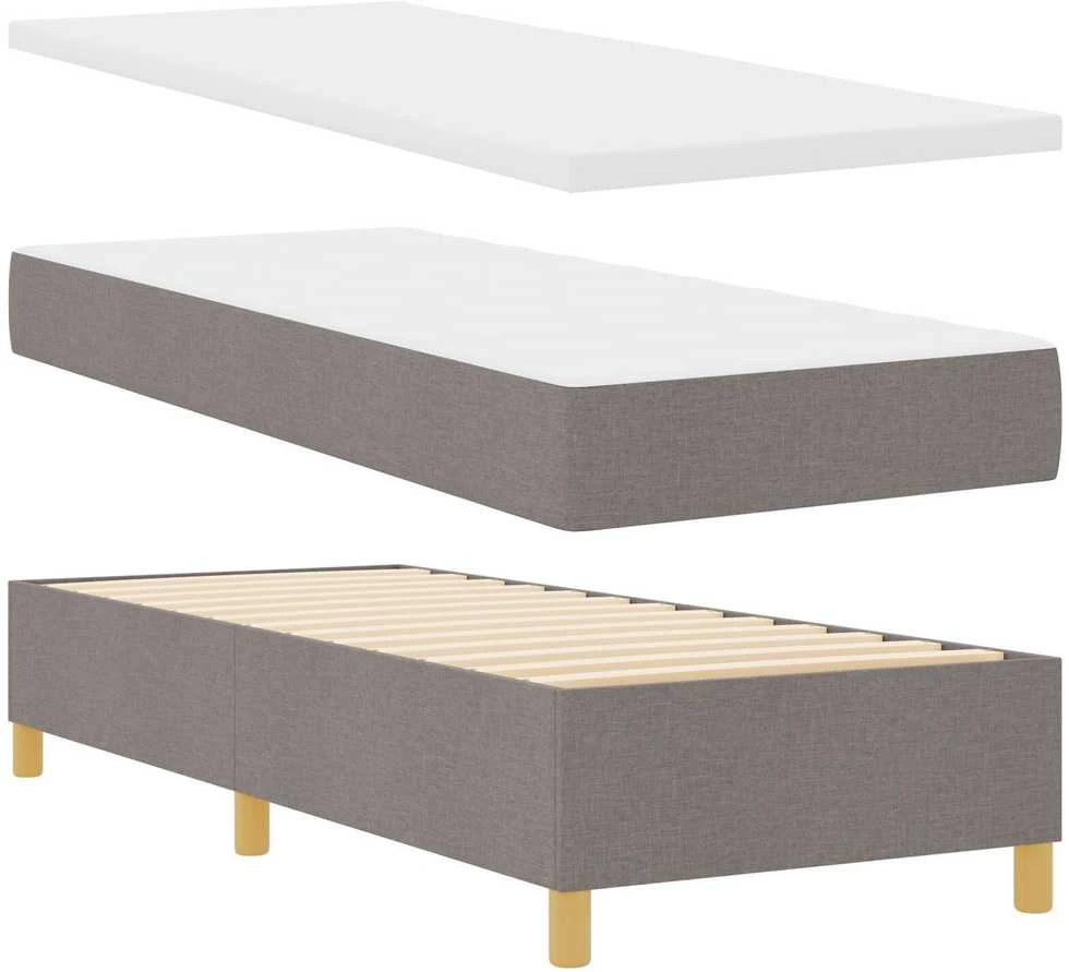 Kiemas lova su galvūgalio Tortora 80 x 200 cm audinys