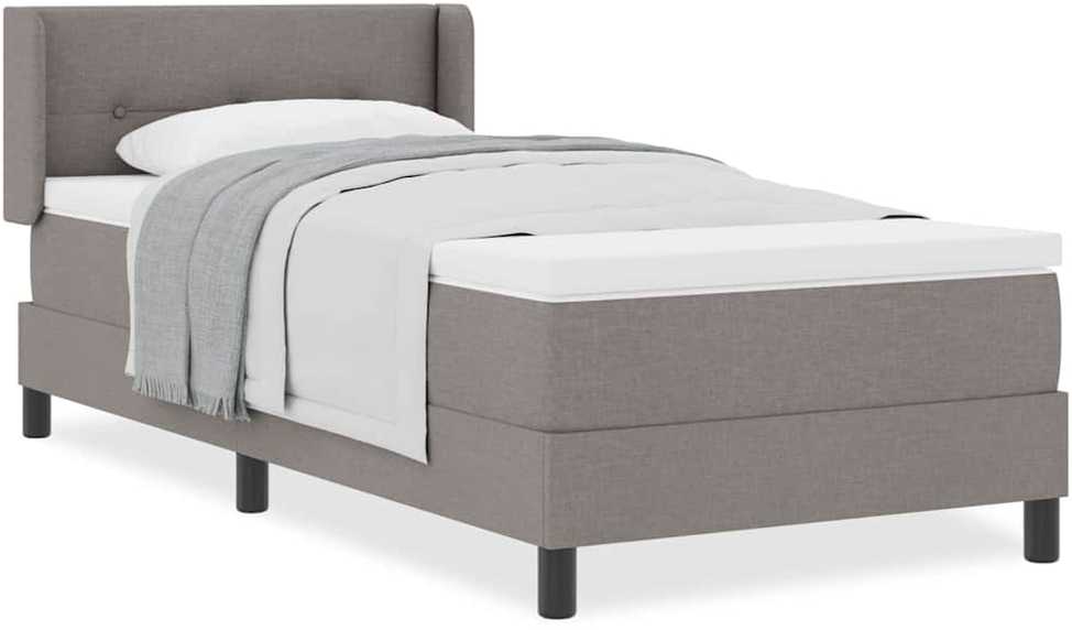 Kiemas lova su galvūgalio Taupe 200 x 80 cm audinys