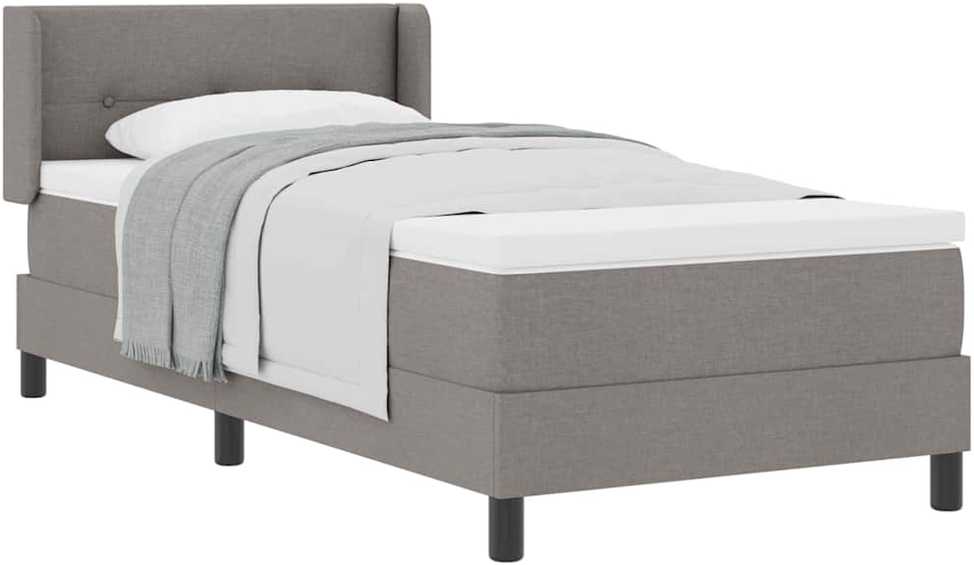 Kiemas lova su galvūgalio Taupe 200 x 80 cm audinys
