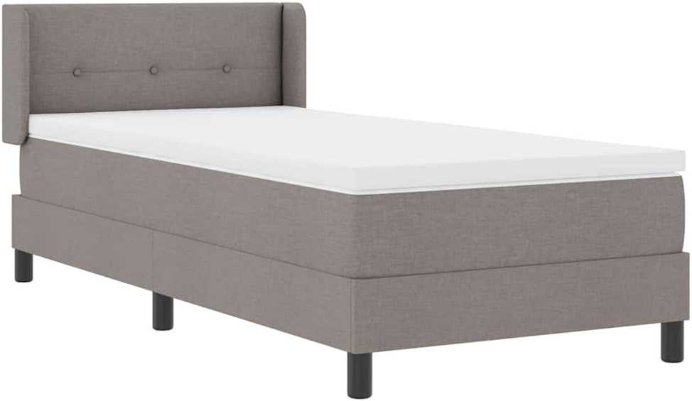 Kiemas lova su galvūgalio Taupe 200 x 80 cm audinys