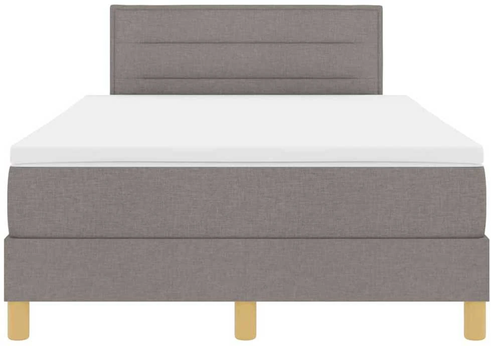LED Čiužinio Lova su galvūgalio Taupe 120 x 200 cm audinys
