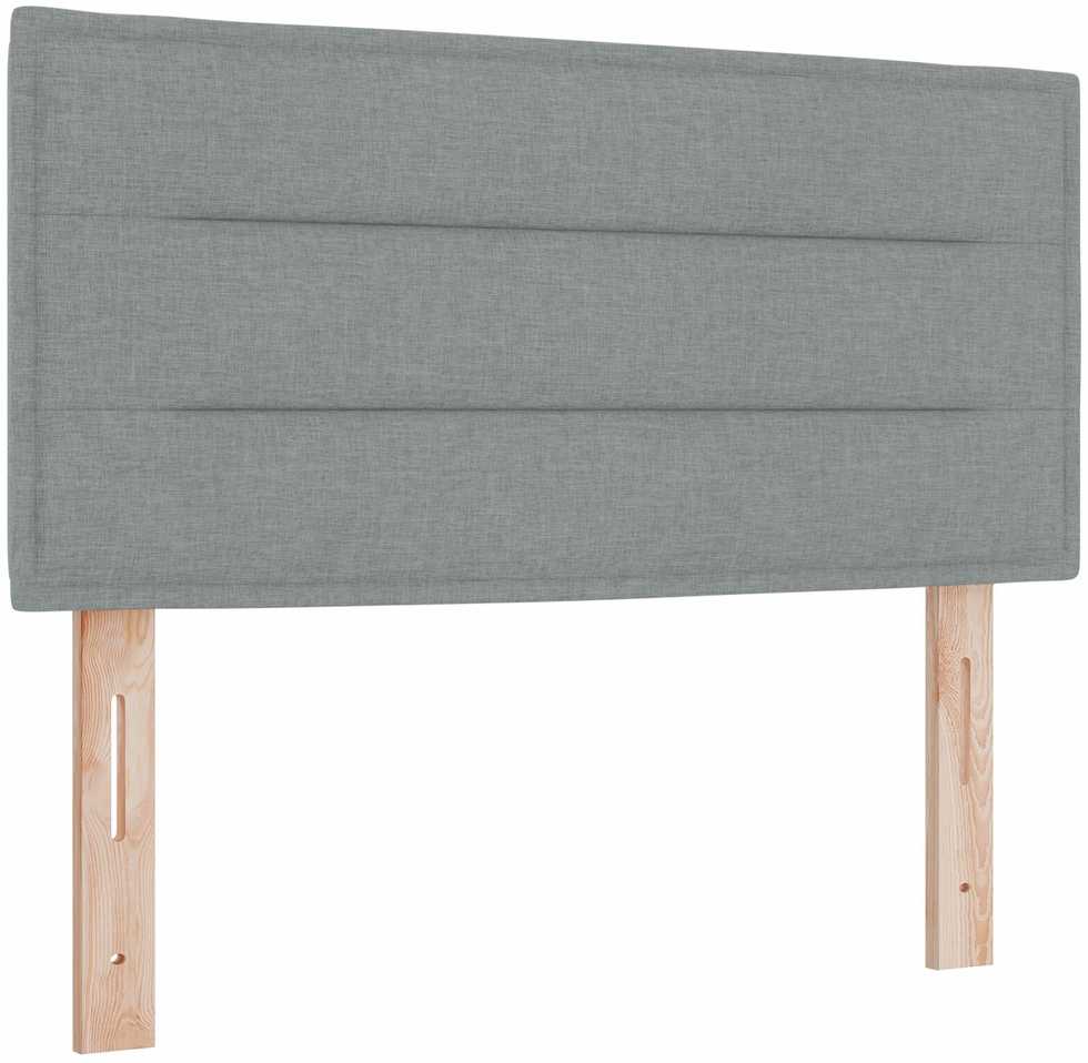 LED Čiužinio Lova Šviesiai pilka 120 x 200 cm audinys