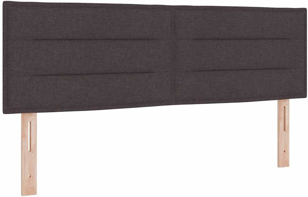 LED Čiužinio Lova Tamsiai rudas 160 x 200 cm audinys