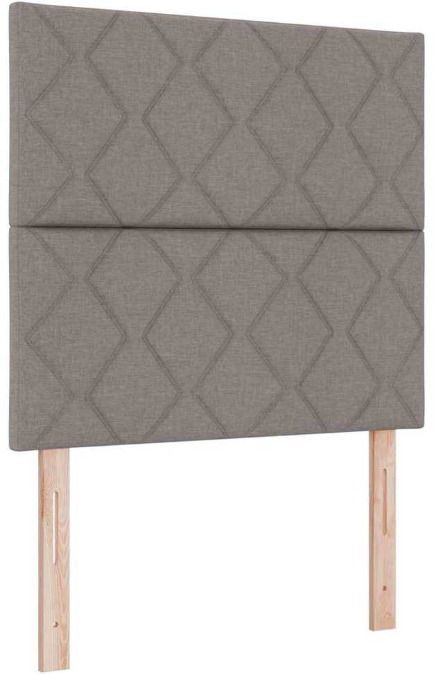 Kiemas lova su LED juostelėmis Tortora 90 x 200 cm audinys