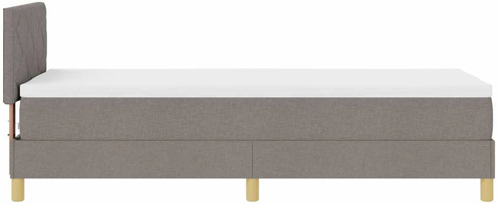 Kiemas lova su pagalve Tortora 80 x 200 cm audinys