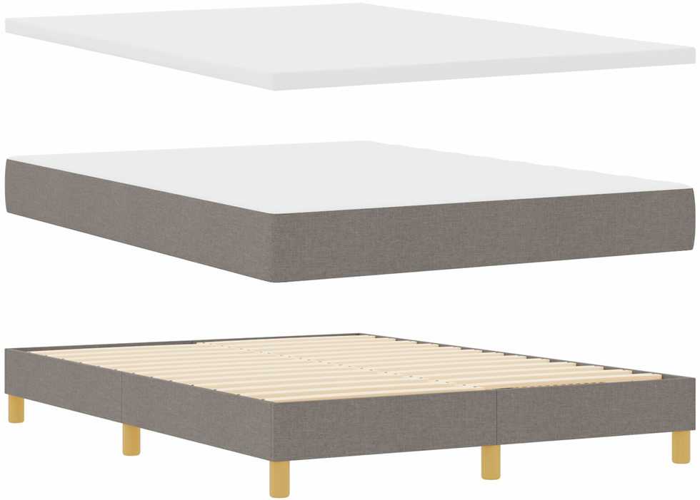Kiemas lova su pagalve Tortora 140 x 190 cm audinys