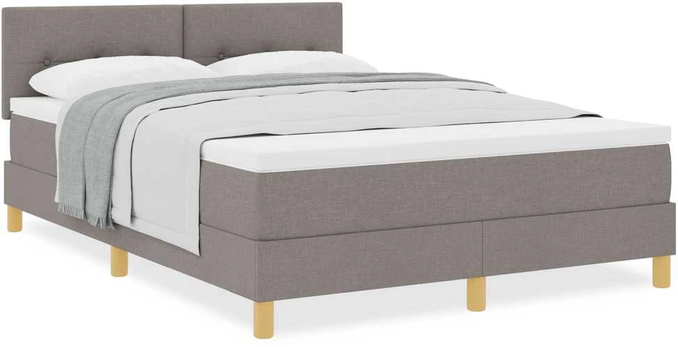 Kiemas lova su pagalve Tortora 140 x 190 cm audinys