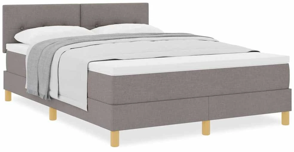 Kiemas lova su pagalve Tortora 140 x 190 cm audinys