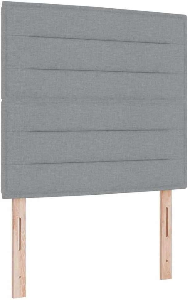 LED Čiužinio Lova Šviesiai pilka 80 x 200 cm audinys
