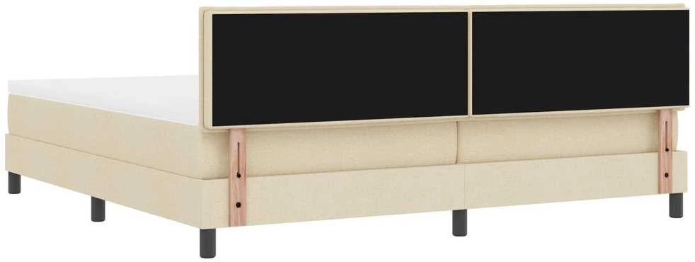 Kiemas lova su galvūgalio Kreminė 200 x 200 cm audinys