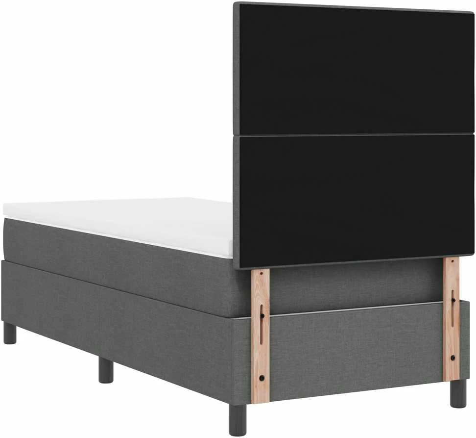 Kiemas lova su galvūgalio Tamsiai pilka 80 x 200 cm audinys