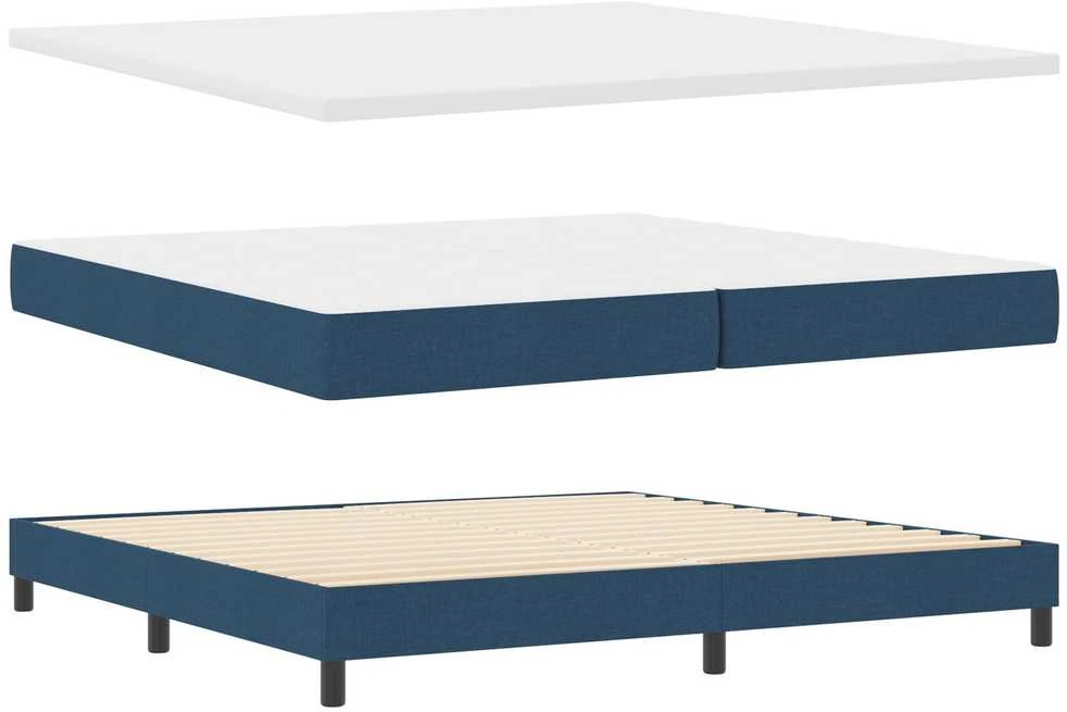 Kiemas lova su galvūgalio Mėlyna 200 x 200 cm audinys