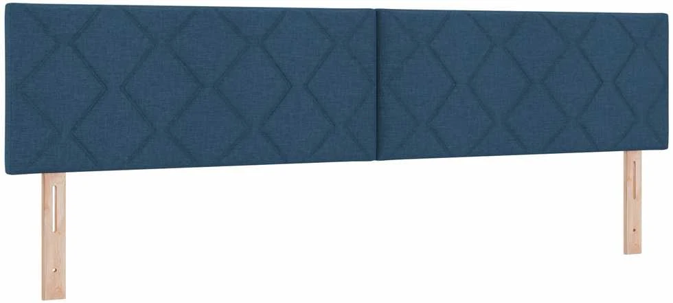 Kiemas lova su pagalve Mėlyna 200 x 200 cm audinys
