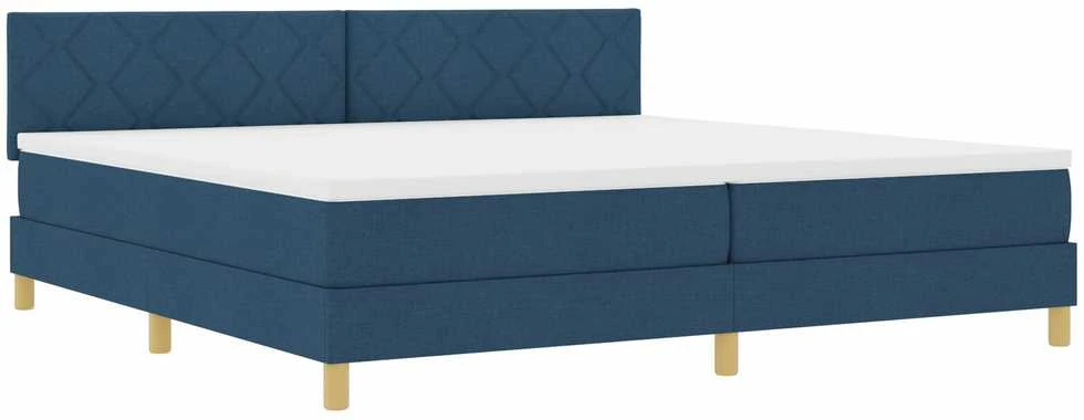 Kiemas lova su pagalve Mėlyna 200 x 200 cm audinys